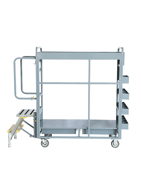 Tabulae secundi moduli cum Aluminium Scala Trolley