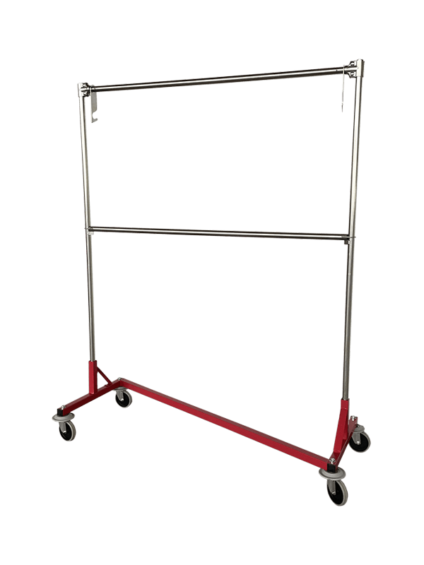 Commercial Grade Rolling Z Garment Rack（Z eculeo)